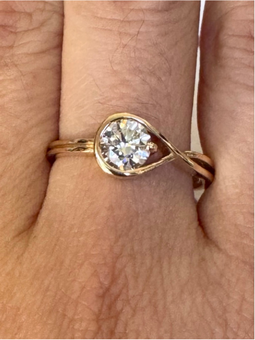 Pandora Infinite 14k Gold Lab-grown Diamond 0.75 ct TW Ring Size 58 (8.5) - Picture 10 of 12